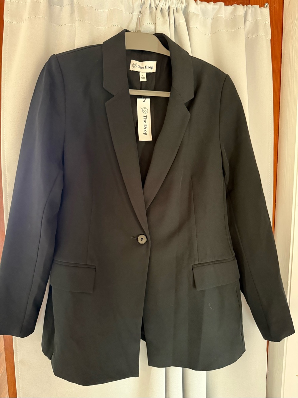 The Drop- Women's Black Single-Button Blazer NWT